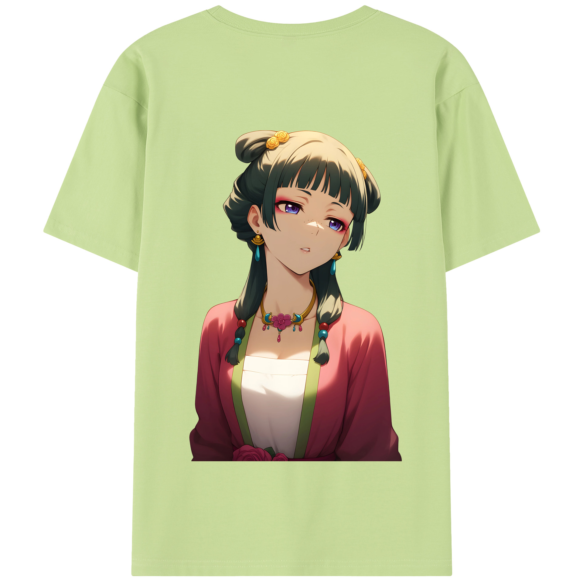 （画像用） 薬屋のひとりごと The Apothecary Diaries 綿100％半袖Tシャツ（背面プリント）